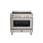 Boretti CFBI9015IX vrijstaand fornuis inductiekookplaat, Verzenden, Nieuw