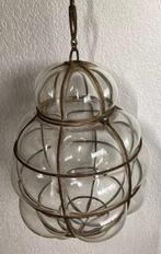 Lantaarn plafondlamp - Venetiaanse lantaarn van geblazen, Antiquités & Art, Curiosités & Brocante