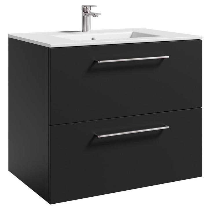 Badkamermeubel Lana 80 x 46 cm Antraciet Badmeubel, Huis en Inrichting, Badkamer | Badkamermeubels, Nieuw, Verzenden