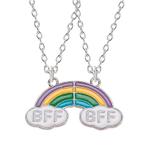 Fako Bijoux® - Vriendschapsketting - BFF - Regenboog -, Handtassen en Accessoires, Kettingen, Nieuw, Verzenden