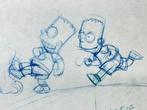 The Simpsons - 1 Dessin danimation original de Bart, Cd's en Dvd's, Nieuw in verpakking