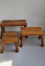 Tables gigognes - Chêne - Trois petites tables dappoint