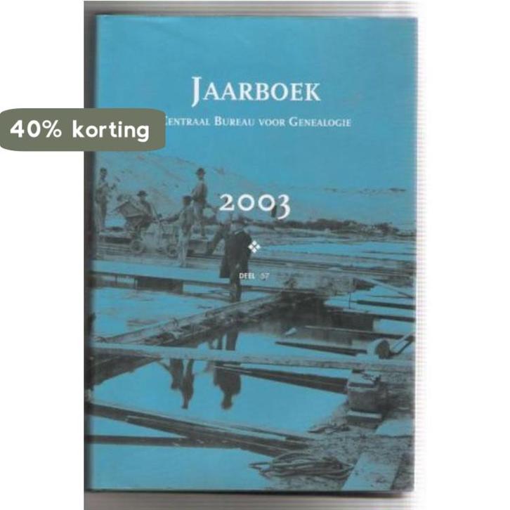 Jaarboek van het Centraal Bureau voor Genealogie 2003 ONDER, Boeken, Kunst en Cultuur | Beeldend, Zo goed als nieuw, Verzenden