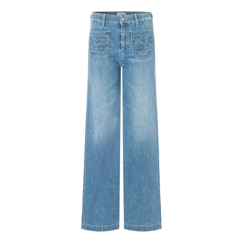 Cambio • blauwe Ada patched pocket jeans • 34, Kleding | Dames, Broeken en Pantalons, Verzenden
