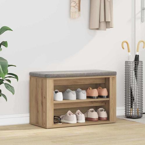vidaXL Schoenrek artisanaal eikenkleurig 75 x 35 x 45 cm, Huis en Inrichting, Kasten | Schoenenkasten, Nieuw, Verzenden