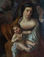 Scuola italiana (XVII) - NO RESERVE - Madonna col Bambino, Antiek en Kunst