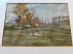 Paul Hermanus (1859-1911) - Herfstlandschap met boerderij