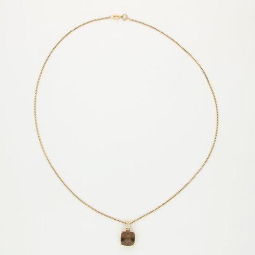 Collier avec pendentif - 14 carats Or jaune - 4.08ct. tw., Handtassen en Accessoires, Antieke sieraden