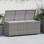 vidaXL Tuinbox 150x50x60 cm poly rattan grijs, Verzenden, Nieuw