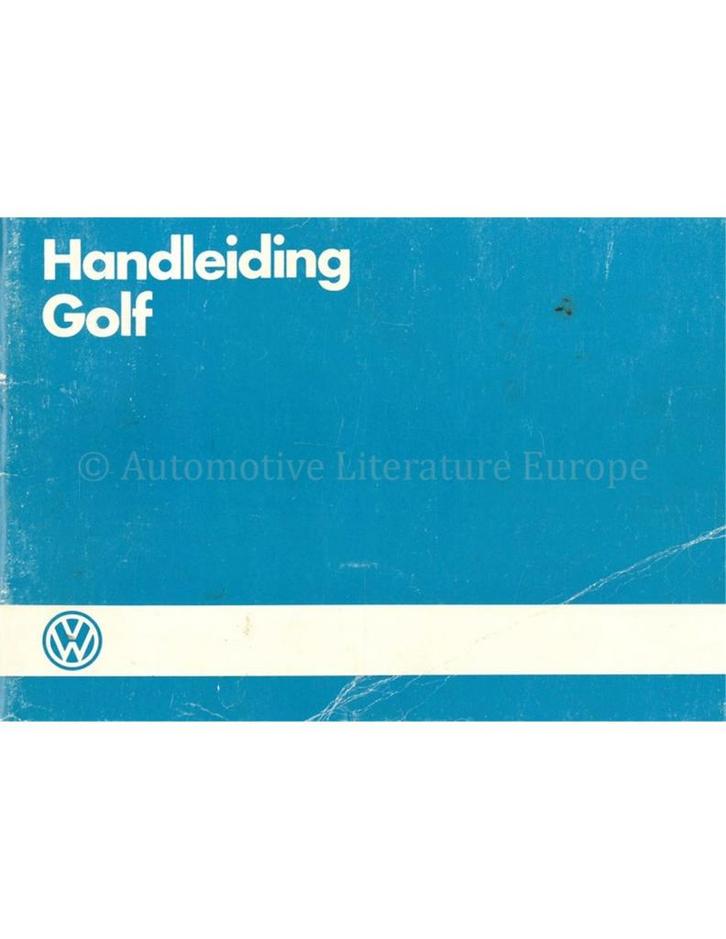 1985 VOLKSWAGEN GOLF INSTRUCTIEBOEKJE NEDERLANDS, Autos : Divers, Modes d'emploi & Notices d'utilisation