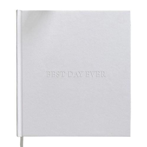 Bruiloft Gastenboek Best Day Ever, Hobby en Vrije tijd, Feestartikelen, Nieuw, Verzenden