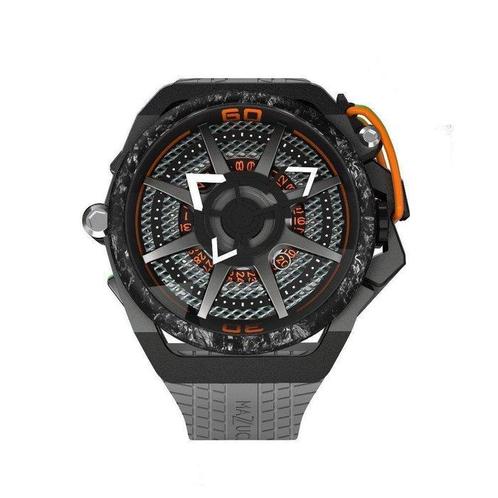 Mazzucato - Reversible Monza Orange Carbon Watch - Brand New, Handtassen en Accessoires, Horloges | Heren