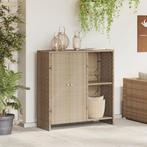vidaXL Opbergkast Beige 100x36x102 cm Rattan, Huis en Inrichting, Verzenden, Nieuw