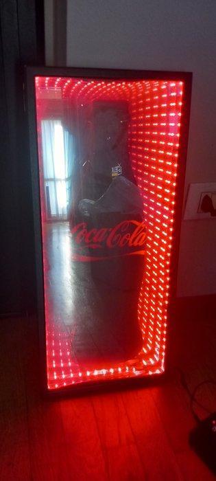 Coca-Cola - Verlichte spiegel Coca-Cola - Reclamebord met, Antiek en Kunst, Antiek | Wandborden en Tegels