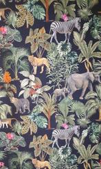 Geen minimumprijs! Boheemse stof met exotische dieren -