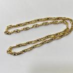 Halsketting - 18 karaat Geel goud - Tweekleurige ketting 18, Handtassen en Accessoires, Nieuw