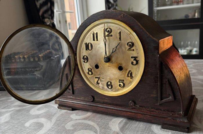 Klok - Hout, Messing - 1920-1930, Antiek en Kunst, Antiek | Klokken