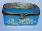 Sevres - Boîte - Laiton, Porcelaine - Boîte à bijoux dorée, Antiquités & Art