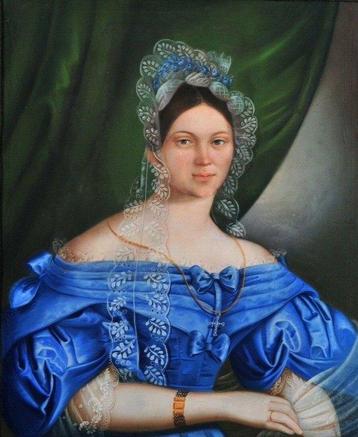Carl Wieland (XIX) - Portrait of a Lady