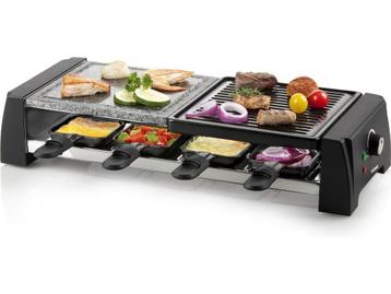 DOMO DO9190G Gourmetset - Raclette - Steengrill - 8 personen, Elektronische apparatuur, Verzenden, Zo goed als nieuw