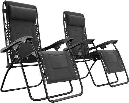 Tweedekans | LifeGoods Ligstoelen Comfort - Opvouwbaar -, Tuin en Terras, Tuinsets en Loungesets, Ophalen of Verzenden