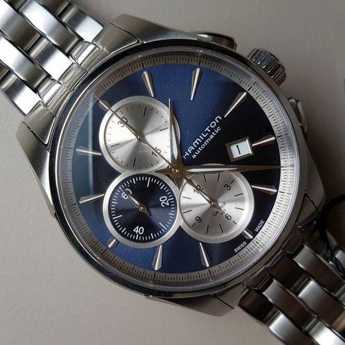 Hamilton - Jazzmaster Auto Chrono - H32596141 - Heren -, Handtassen en Accessoires, Horloges | Heren