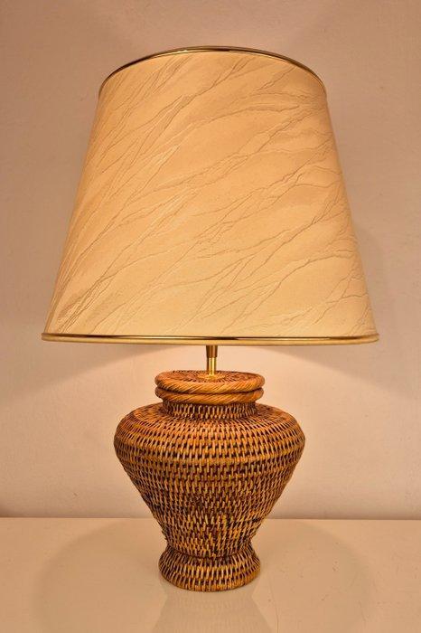 Lamp - Luxe Rotan Tafellamp - 58 cm - Rotan / Riet, Antiquités & Art, Art | Objets design