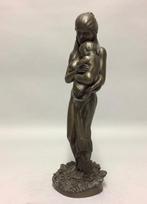 sculptuur, Moeder en kind - 34 cm - Polyresin