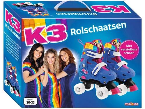 K3 rolschaatsen maat 30/33 - regenboog - met verstelbare, Kinderen en Baby's, Speelgoed | Buiten | Rolschaatsen, Zo goed als nieuw