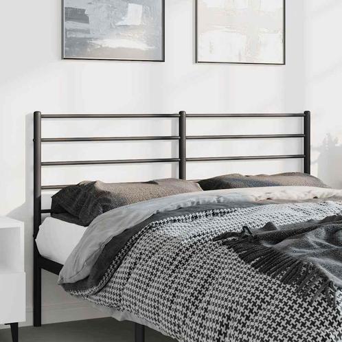 vidaXL Hoofdbord metaal zwart 150 cm, Huis en Inrichting, Slaapkamer | Bedden, Nieuw, Verzenden