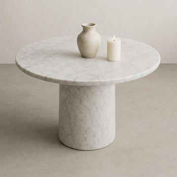 Table basse - Marbre Calacatta - table ronde