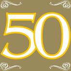 Gouden servetten 50 jaar (Versieringen)
