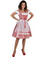 Dirndl rood witte tirolerjurk voor dames, Ophalen of Verzenden, Nieuw