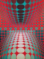 Victor Vasarely (1906-1997), daprès - Ond, Antiek en Kunst