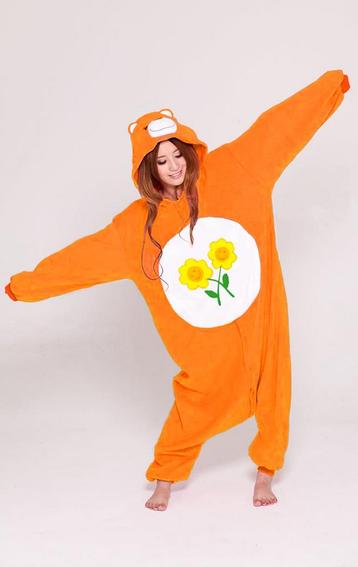 Onesie Troetelbeer Oranje M-L Troetelbeertjes Pak Kostuum Fr beschikbaar voor biedingen