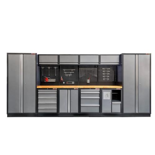 Complete Werkplaatsinrichting, werkbank houten blad,, Doe-het-zelf en Bouw, Werkbanken, Ophalen of Verzenden