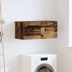 vidaXL Wandkast Wandgemonteerd Oud hout 80 x 36.5 x 35 cm, Verzenden, Nieuw