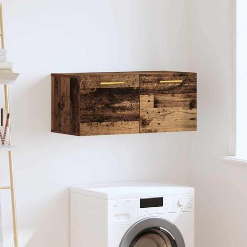 vidaXL Wandkast Wandgemonteerd Oud hout 80 x 36.5 x 35 cm, Huis en Inrichting, Kasten | Overige, Nieuw, Verzenden