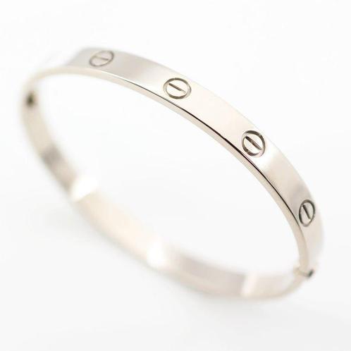 Cartier - Armband - Love - 18 karaat Witgoud - #18, Handtassen en Accessoires, Antieke sieraden