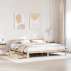 vidaXL Bedframe met lades massief grenenhout 180x200 cm, Huis en Inrichting, Slaapkamer | Bedden, Verzenden, Nieuw