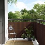 vidaXL Paravent de balcon brun et noir 400x100 cm résine, Verzenden