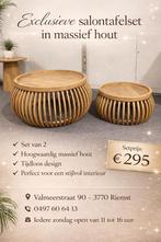 Exclusieve salontafelset, Huis en Inrichting, Ophalen, 50 tot 100 cm, Rond, Nieuw