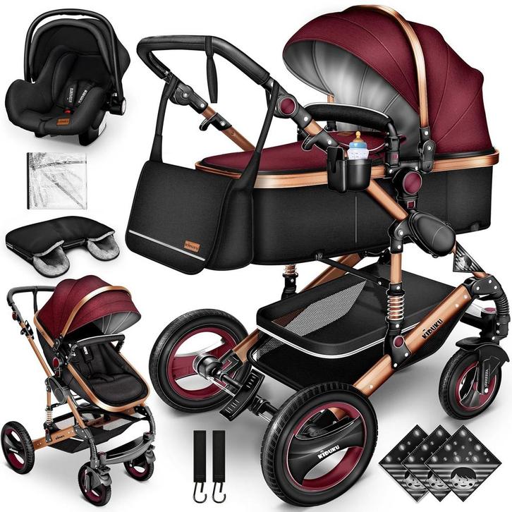 Kinderwagen 3 in 1 - Buggy - Wandelwagen - Kinderbuggy - Zwa, Enfants & Bébés, Poussettes & Combinaisons, Envoi