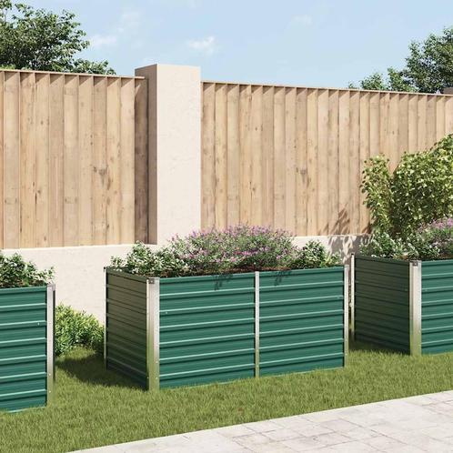 vidaXL Plantenbak verhoogd 160x80x77 cm gegalvaniseerd staal, Tuin en Terras, Bloempotten, Nieuw, Verzenden