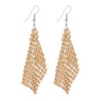 Fako Bijoux® - Oorbellen - Dansende Doekjes - Goudkleurig, Verzenden, Nieuw
