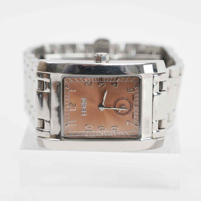 Fendi - Stainless Steel Rectangular Orologi Watch with, Handtassen en Accessoires, Horloges | Heren