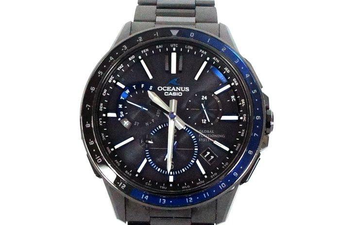 Casio - Oceanus GPS Hybrid Wave Ceptor Solar Chronograph, Handtassen en Accessoires, Horloges | Heren