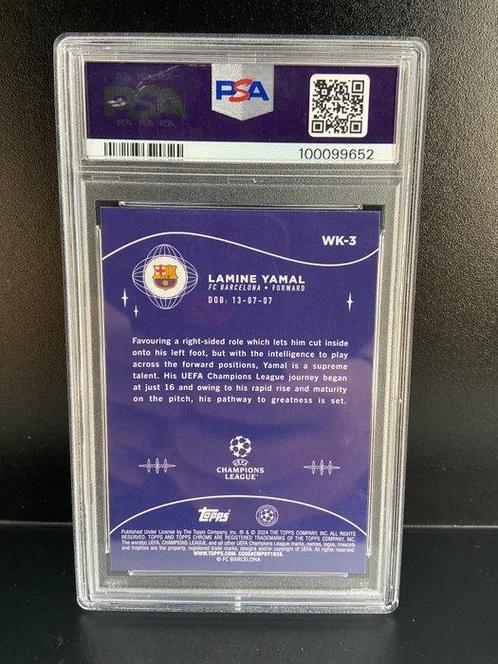 2023/24 Topps Chrome UCC Lamine Yamal #WK3 Wonderkids Rookie, Verzamelen, Stickers