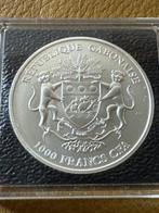 Gabon. 1000 Francs CFA 2020 Springbock 24 k Teilvergoldung