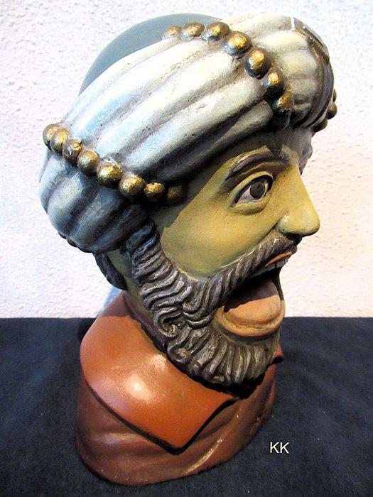 Gaper - Figuur - Unieke zeldzame grote Apotheek Gaper -, Antiek en Kunst, Antiek | Wandborden en Tegels